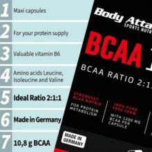 120 کپسول بی سی ای ای 10800 بادی اتک  Body Attack BCAA 10800 668544bca24e0.jpeg