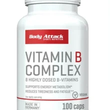 ویتامین ب کمپلکس 100 کپسول بادی اتک BODY ATTACK VITAMIN B-COMPLEX 100 Caps