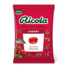 آبنبات سرفه گیلاس ریکولا Ricola Cherry Throat Drops