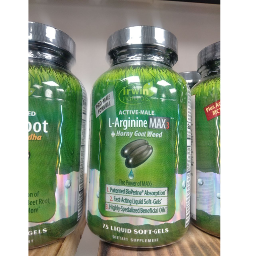 آرژنین مکس تری اروین نچرالز Irwin Active Male L Arginine Max3 6626a388c4c90.png