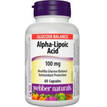 آلفا لیپوئیک اسید وبر نچرالز 100 میلی گرم 60 کپسول Webber Naturals