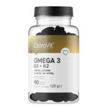 امگا 3 دی 3 کا 2 استرویت OstroVit Omega 3 D3+K2