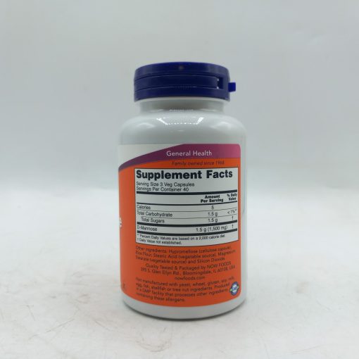 دی مانوز ناو 120 کسپول NOW D-Mannose 500mg_6717a9f101159.jpeg