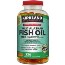 روغن ماهی آلاسکا وحشی کرکلند 1400 میلی گرم 230 عدد