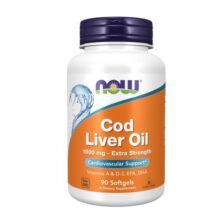روغن کبد ماهی ناو 90 عددی NOW Cod Liver Oil, Extra Strength 1,000 mg Softgels