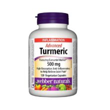 زردچوبه وبر نچرالز 120 عددی Webber Naturals Advanced Turmeric, 500mg