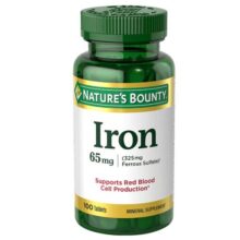 قرص آهن نیچرز بونتی 65 میلی گرم 100 عدد Nature’s Bounty Iron 6626a20c5460d.jpeg