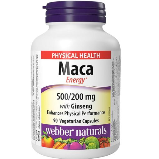 ماکا وبر نچرالز همراه با جینسینگ WEBBER NATURALS MACA 500/200MG 662a4c5a567d8.jpeg