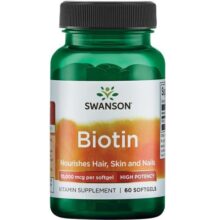 مکمل بیوتین سوانسون 10000 میکروگرم 60 عدد Swanson Biotin
