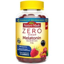 پاستیل ملاتونین بدون قند نیچرمید 70 عددی Nature Made Zero Sugar Melatonin Extra Strength 5 Mg Gummies