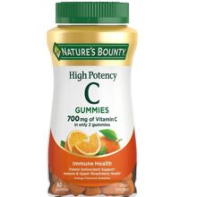 پاستیل ویتامین C نیچرز بونتی 60 عدد با جذب بالا