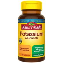 پتاسیم گلوکونات نیچرمید 100 عددی Nature Made Potassium Gluconate 550mg