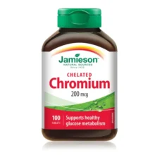 کروم کیلات دار  جمیسون 200 میکروگرم 100 عدد Jamieson Chelated Chromium