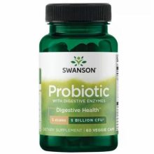 پروبیوتیک با آنزیم‌ های گوارشی سوانسون 60 عددی Swanson Probiotic with Digestive Enzymes