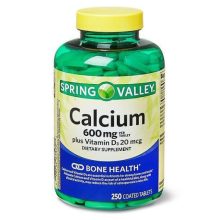 کلسیم اسپرینگ والی Spring Valley Calcium حاوی ویتامین D3